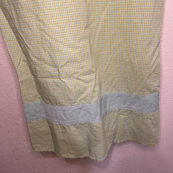 Made In Italy Of Benetton Taglia Plaid Summer Dress Cotton Green Size Small - Picture 4 of 11